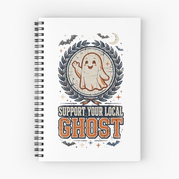 Item preview, Cute Ghost Halloween Retro Spooky T-Shirt designed and sold by Worn and Witty.