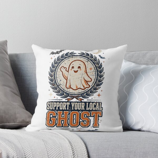 Item preview, Cute Ghost Halloween Retro Spooky T-Shirt designed and sold by Worn and Witty.
