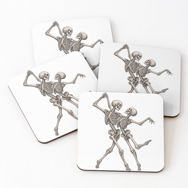 Item preview, Dancing Skeletons Vintage Anatomical Engraving Halloween Gothic designed and sold by SOUFIANE1991.