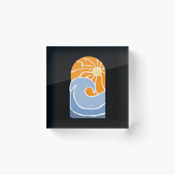 Item preview, Sunset Wave Popsicle Summer Beach Treat Art designed and sold by helencacu.