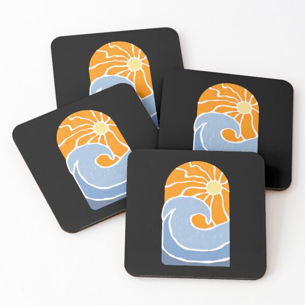 Item preview, Sunset Wave Popsicle Summer Beach Treat Art designed and sold by helencacu.