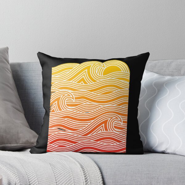 Item preview, Sunset Waves Linear Art designed and sold by wyrichbosle.
