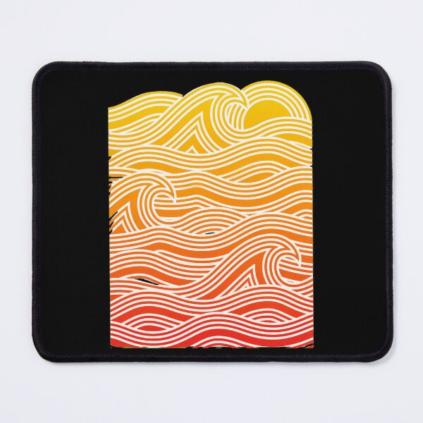 Item preview, Sunset Waves Linear Art designed and sold by wyrichbosle.