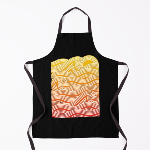 Aperçu de l'œuvre Vagues du coucher de soleil Art linéaire créée et vendue par wyrichbosle.