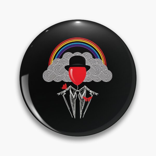 Item preview, Surreal Balloon Hat Tuxedo Rainbow Clouds Art designed and sold by lamercarv.