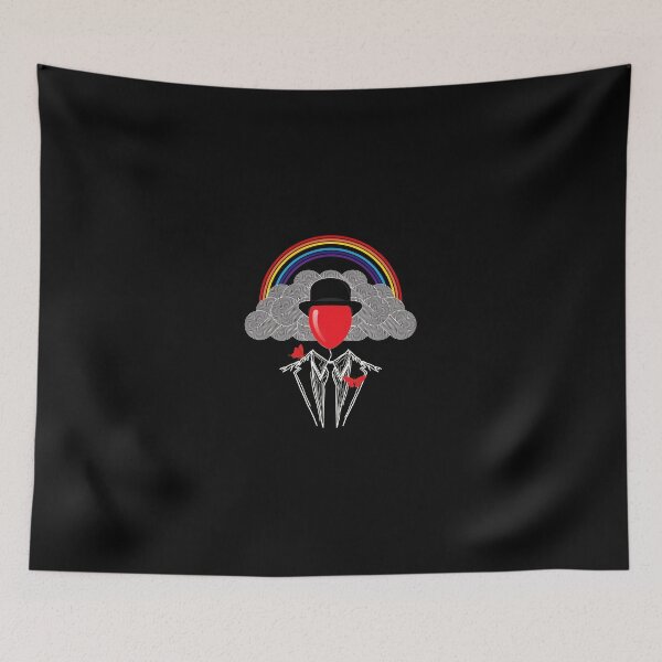 Item preview, Surreal Balloon Hat Tuxedo Rainbow Clouds Art designed and sold by lamercarv.