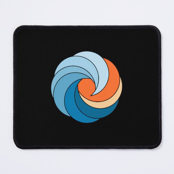 Item preview, Swirling Abstract Blue Orange Circle Design designed and sold by lasopent.