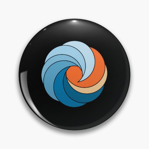Item preview, Swirling Abstract Blue Orange Circle Design designed and sold by lasopent.
