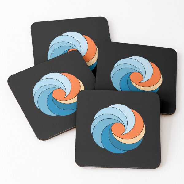 Item preview, Swirling Abstract Blue Orange Circle Design designed and sold by lasopent.