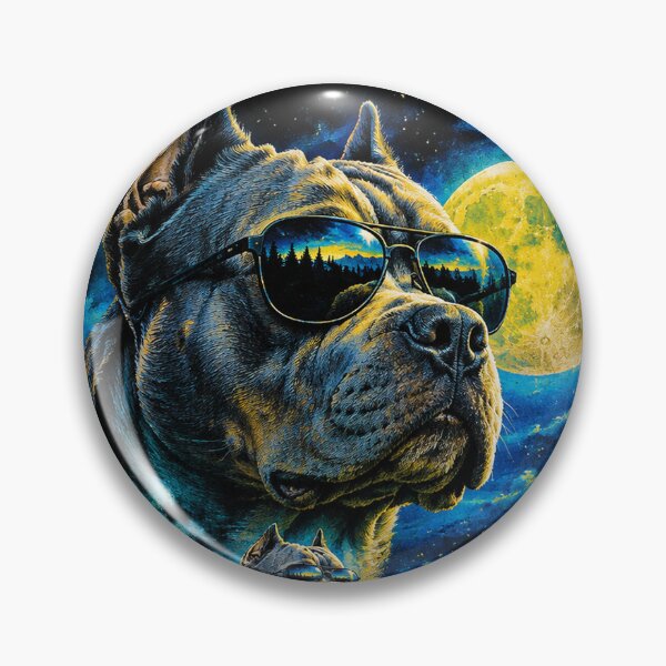 Item preview, American Pitbull with sunglasses vintage 90s wildlife designed and sold by aponwao.