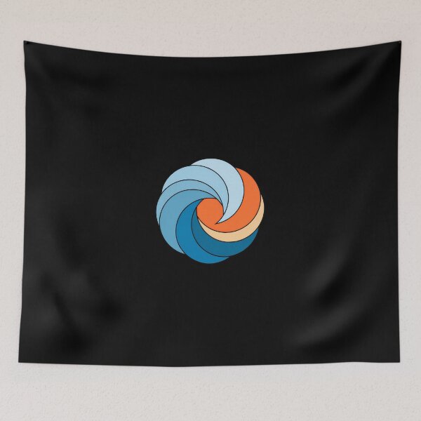 Item preview, Swirling Abstract Blue Orange Circle Design designed and sold by lasopent.