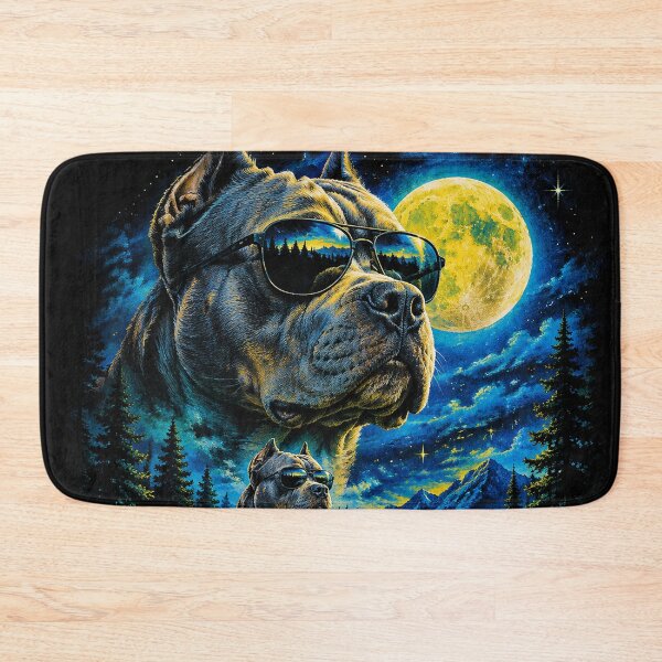 Item preview, American Pitbull with sunglasses vintage 90s wildlife designed and sold by aponwao.
