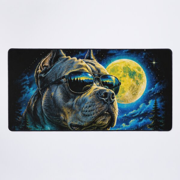 Item preview, American Pitbull with sunglasses vintage 90s wildlife designed and sold by aponwao.