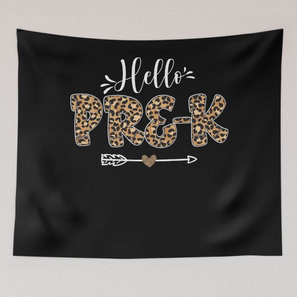 Artikelvorschau, Back to School, Leopard Teacher Hello Pre-K Women Kids entworfen und verkauft von RileyAngelaShop.