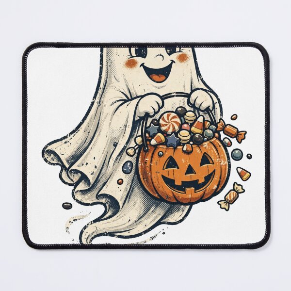 Item preview, Halloween Cute Ghost Candy Bucket T-Shirt designed and sold by Worn and Witty.