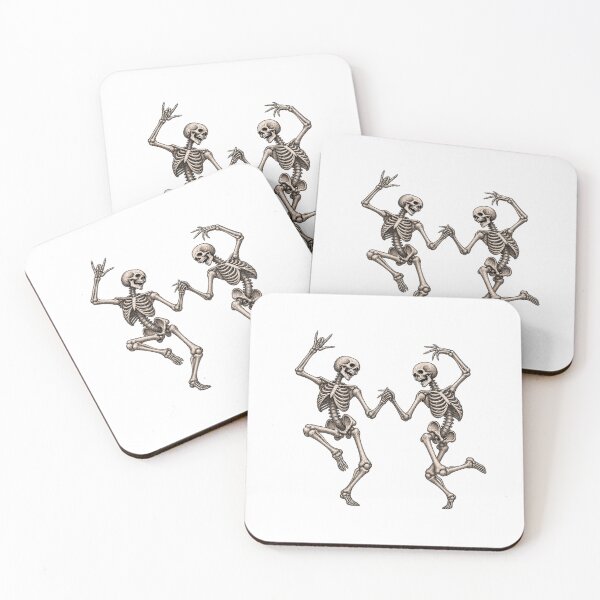 Item preview,  Dancing Skeletons Vintage Anatomical Engraving Halloween Gothic designed and sold by SOUFIANE1991.