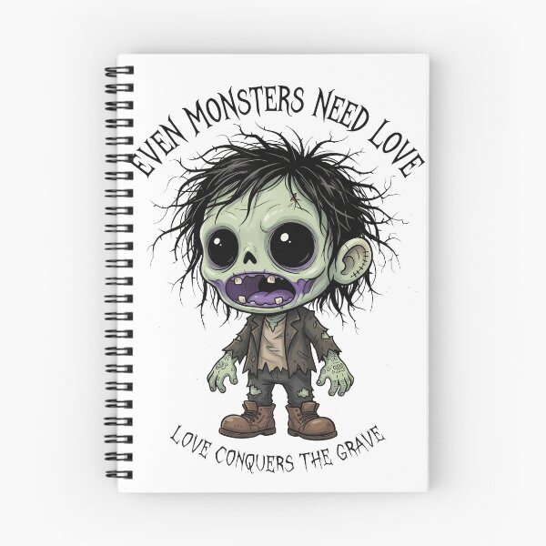 Item preview, Even Monsters Need Love – Cute Zombie Horror designed and sold by TUMBAJULCA.