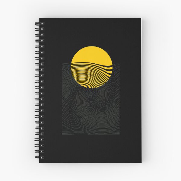 Item preview, Geometric Mountain Sun Optical Illusion Round Art designed and sold by helencacu.