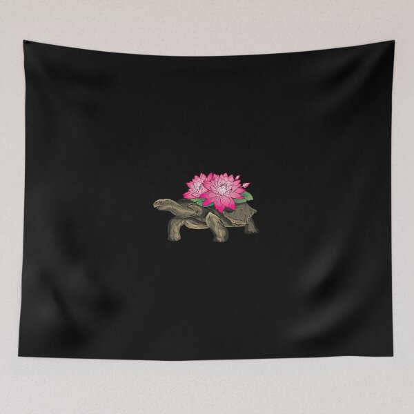 Item preview, Tortoise with Lotus Flowers designed and sold by lasopent.