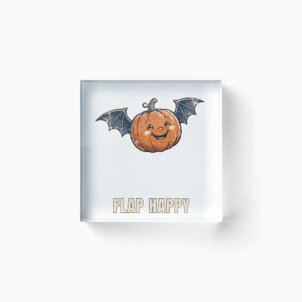 Item preview, Halloween Pumpkin Bat Wings Cute T-Shirt designed and sold by Worn and Witty.