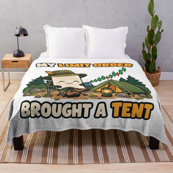 Item preview, My Limit Order Brought a Tent Trading Cartoon designed and sold by Bikivuno.