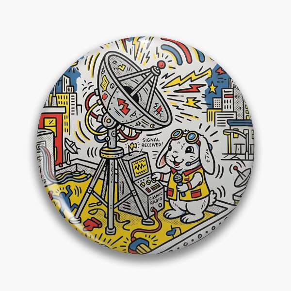 Item preview, Holland Lop Radio Astronomer designed and sold by PictoVibe.