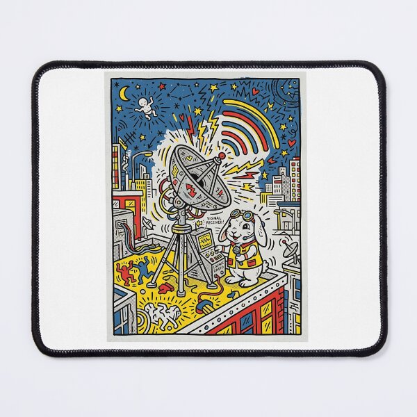 Item preview, Holland Lop Radio Astronomer designed and sold by PictoVibe.