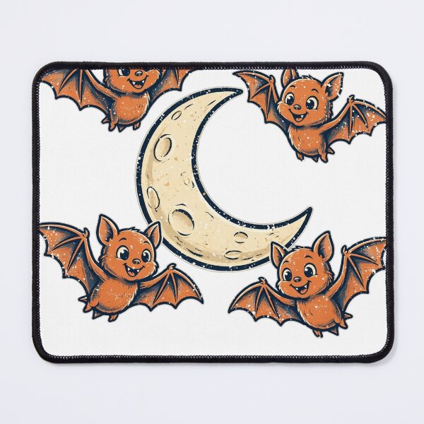 Item preview, Halloween Funny Bat Buddies Moon T-Shirt designed and sold by Worn and Witty.
