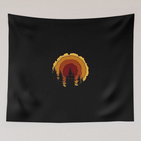 Item preview, Tree Rings Forest Sunset Graphic designed and sold by wyrichbosle.