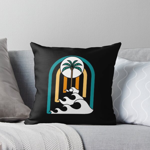Item preview, Tropical Palm Waves Arch Retro Design designed and sold by lamercarv.