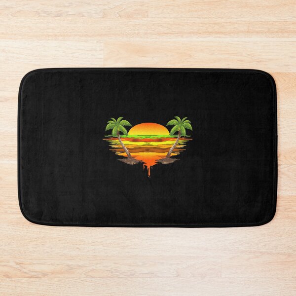 Item preview, Tropical Sunset Palm Trees Abstract Beach Art designed and sold by fetzrolfs.
