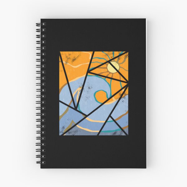Item preview, Vibrant Abstract Sun and Waves Geometric Design designed and sold by andrasmar.
