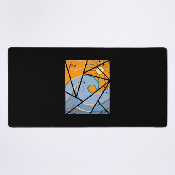 Item preview, Vibrant Abstract Sun and Waves Geometric Design designed and sold by andrasmar.