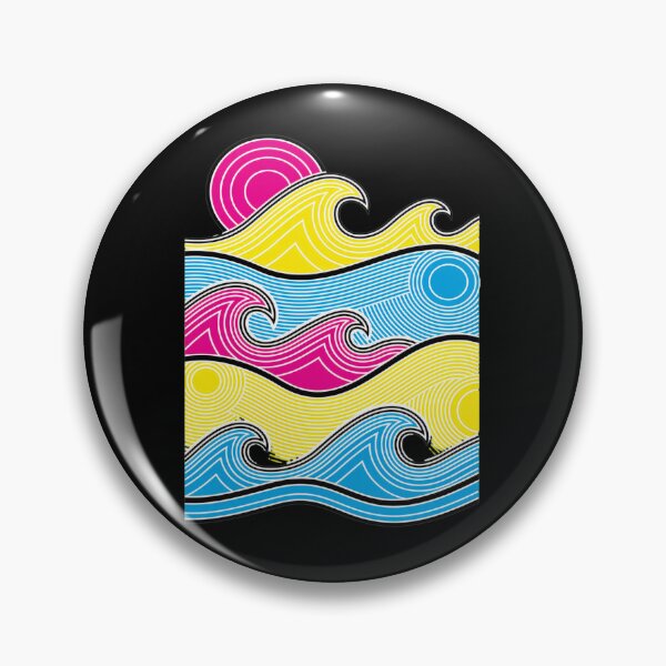Item preview, Vibrant Abstract Waves and Sun Graphic designed and sold by lasopent.