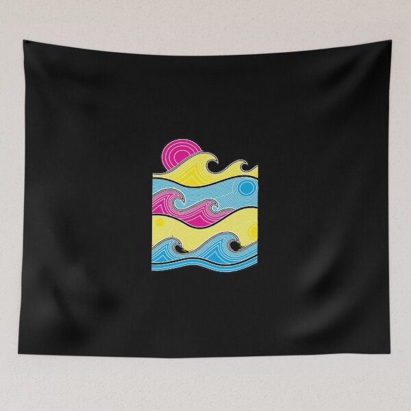 Item preview, Vibrant Abstract Waves and Sun Graphic designed and sold by lasopent.