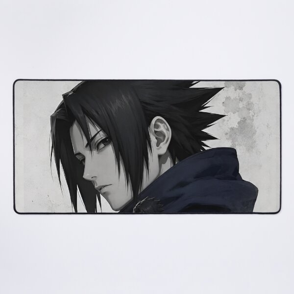 Item preview, Dark Haired Anime Warrior – Monochrome Ninja Inspired Character Artwork designed and sold by Dyan4.
