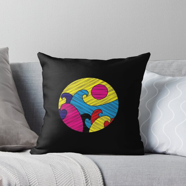 Item preview, Vibrant Wave Sun Circle Graphic Art designed and sold by lamercarv.