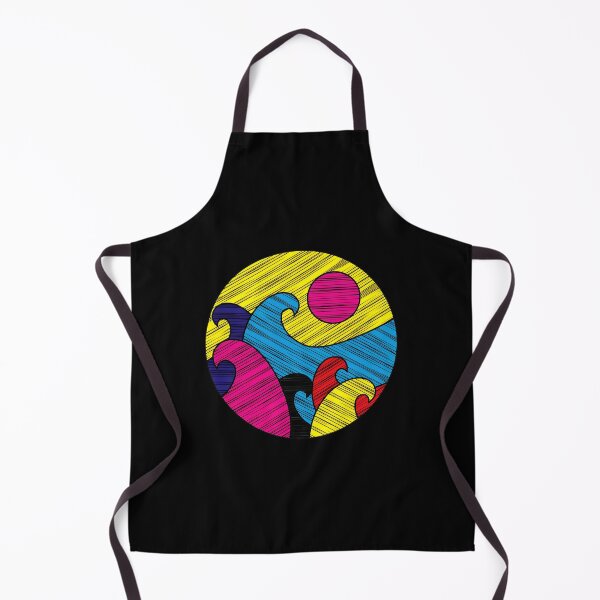 Item preview, Vibrant Wave Sun Circle Graphic Art designed and sold by lamercarv.
