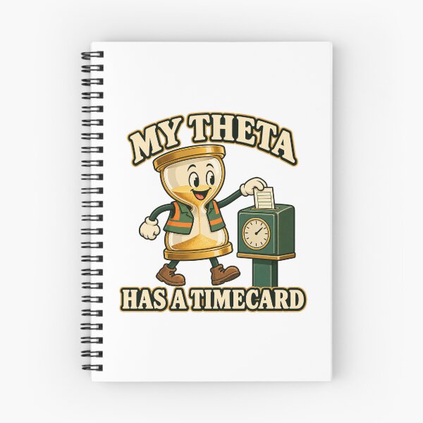 Item preview, My Theta Has a Timecard Funny Options Cartoon designed and sold by Bikivuno.