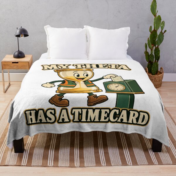 Item preview, My Theta Has a Timecard Funny Options Cartoon designed and sold by Bikivuno.