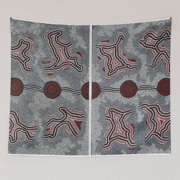 Item preview, Narripi dreaming diptych - 1990 designed and sold by NeonCanvasDream.