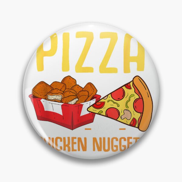 Item preview, Fast Food Pizza Lover Foodie Men Boys Funny Chicken Nuggets T-Shirt designed and sold by Badriiiii.
