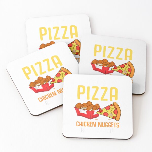 Item preview, Fast Food Pizza Lover Foodie Men Boys Funny Chicken Nuggets T-Shirt designed and sold by Badriiiii.