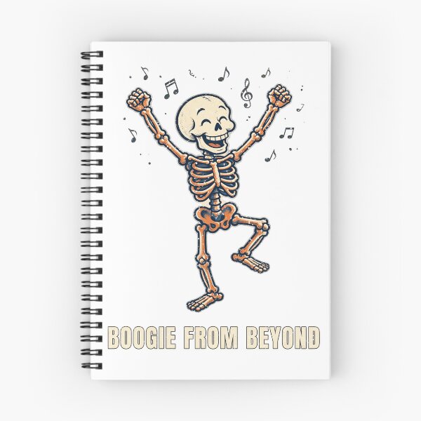 Item preview, Skeleton Dancing Boogie Halloween T-Shirt designed and sold by Worn and Witty.