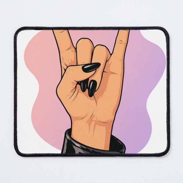 Item preview, Rock and Roll Hand Sign – Edgy Modern Alternative Music Aesthetic designed and sold by CosmicCutouts.