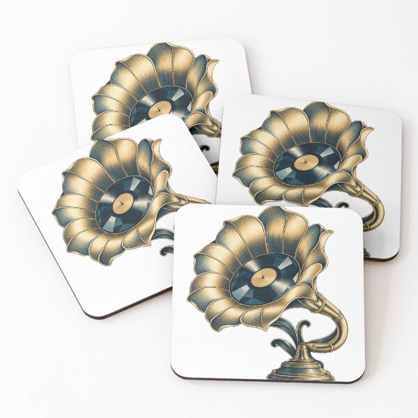 Item preview,  Golden Bloom Gramophone Vinyl Artwork designed and sold by S06PMarketing.