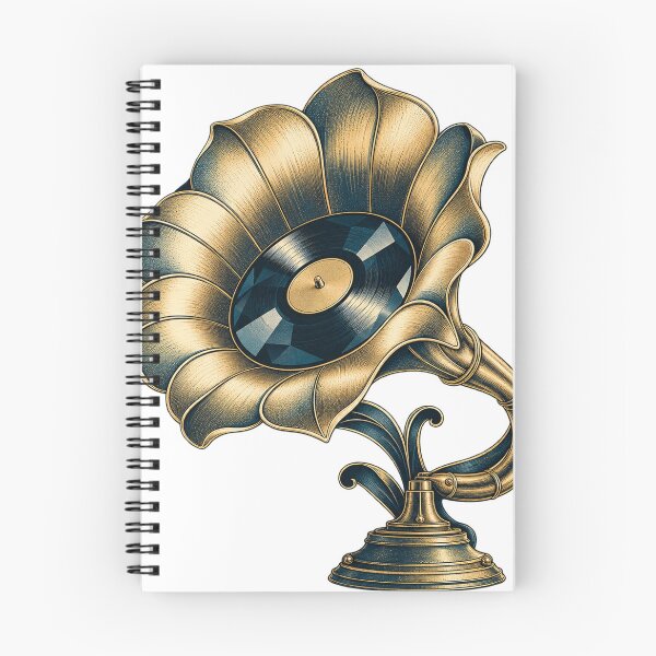 Item preview,  Golden Bloom Gramophone Vinyl Artwork designed and sold by S06PMarketing.