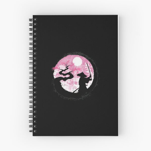 Item preview, Samurai Cherry Blossom Moon Zen Ink Art designed and sold by lamercarv.