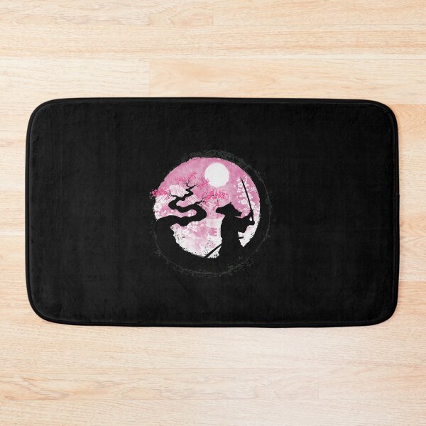 Item preview, Samurai Cherry Blossom Moon Zen Ink Art designed and sold by lamercarv.