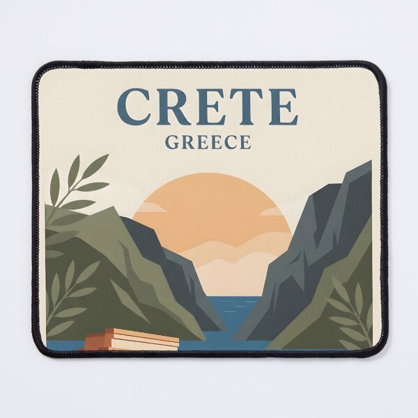 Item preview, Crete Greece Vintage Travel Poster - Minimalist Minoan Heritage Art Print designed and sold by DuckOddity.